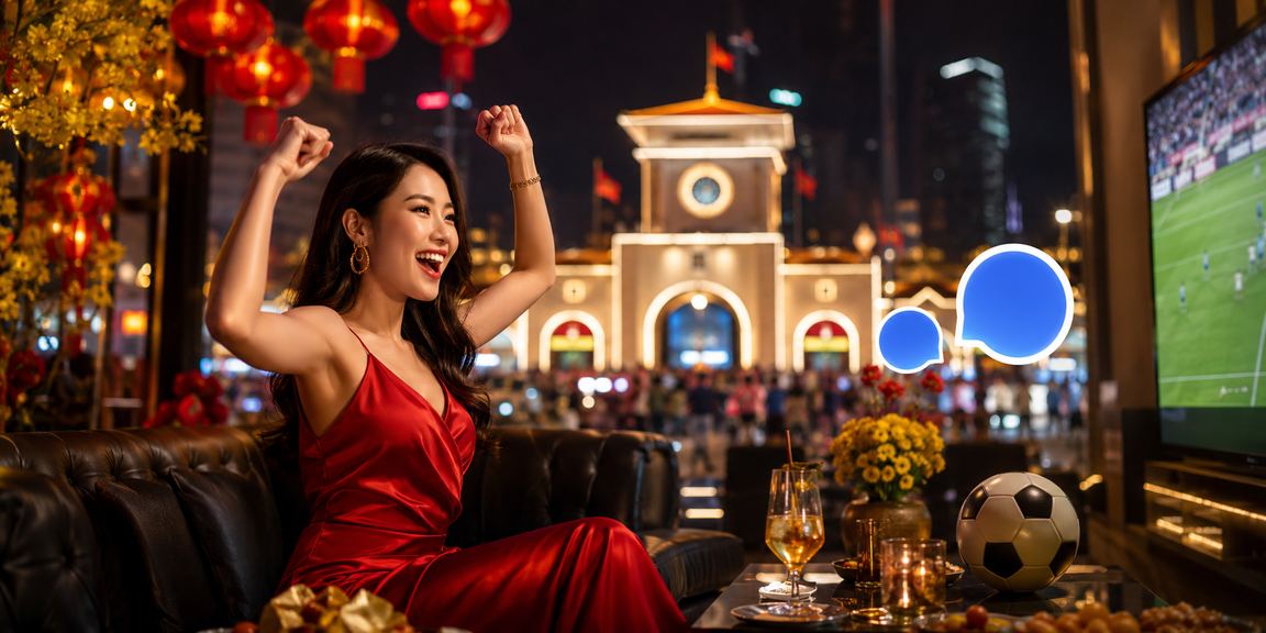 Cảnh tại lễ hội cá cược casino ở Hồ Chí Minh